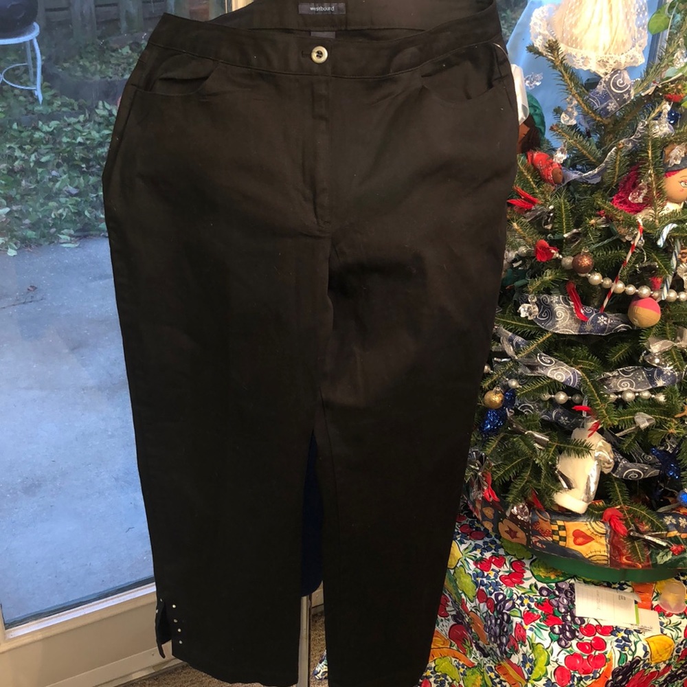 Westbound Black Capri Pants size 12